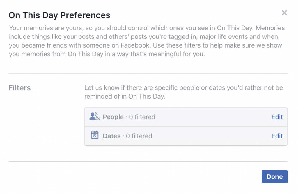 How to Find Facebook Memories on the Same Day From Past Years - Preferences